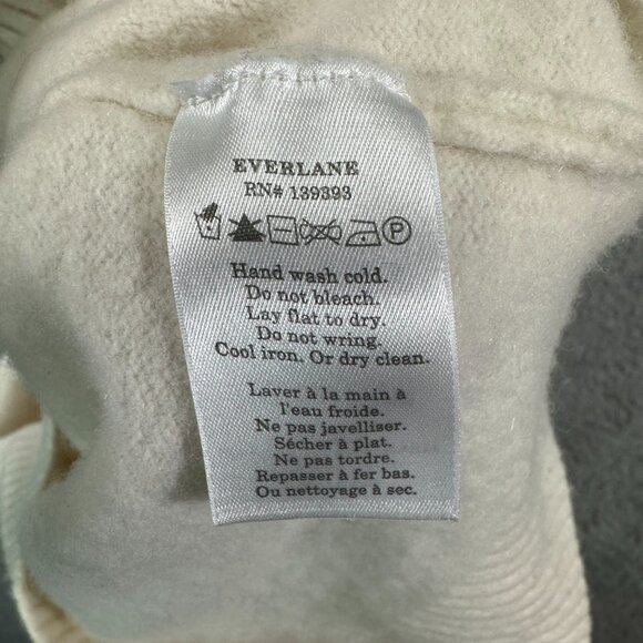 Everlane Beige Wool Crewneck Boxy Sweater Size M - Picture 11 of 12